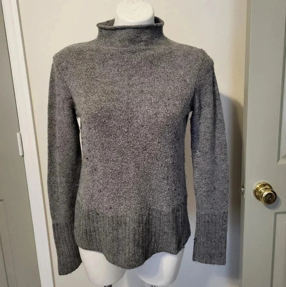 Madewell Inland Merino Wool Blend Soft Cozy Mockneck Knit Sweater(S)